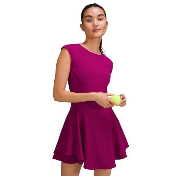 lululemon athletica Dresses & Skirts - LULULEMON Womens Everlux Mesh-Back Tennis Dress Magenta Purple 2 ($138)